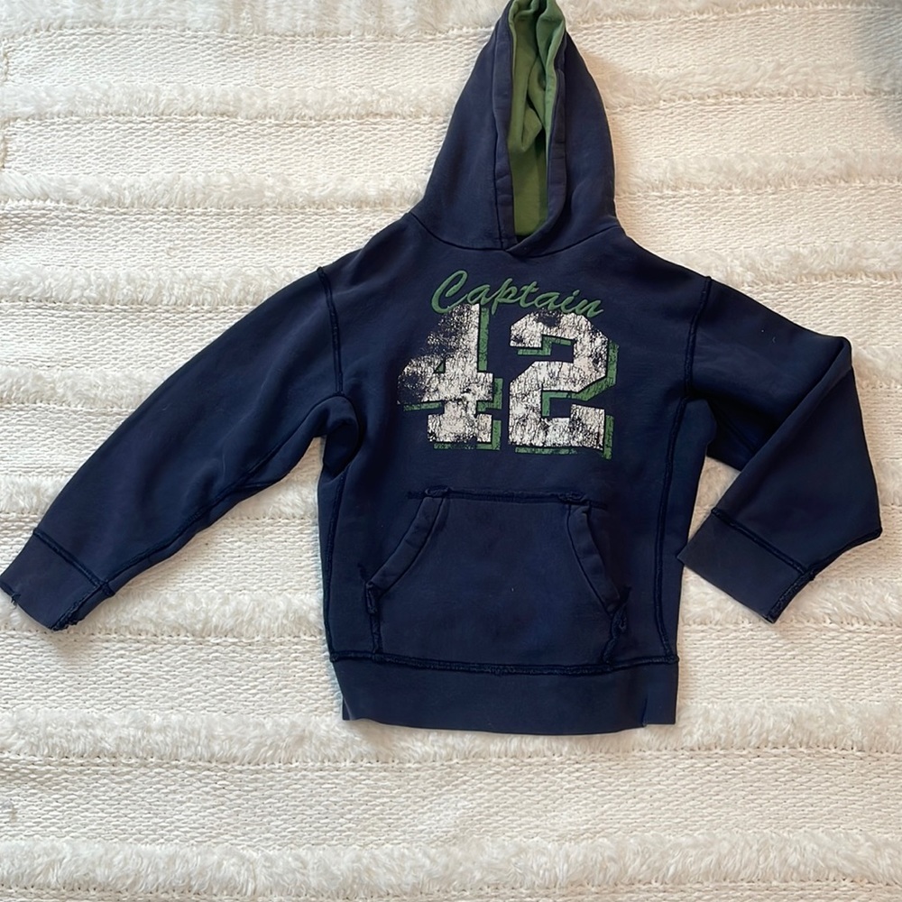 Place Hoodie sweatshirt PLC  division sportswear Black captain 42 Boys size 7 8